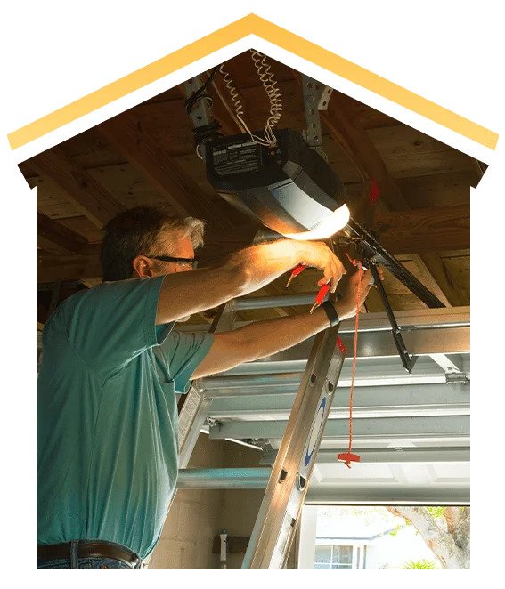 All About Garage Doors technician at work